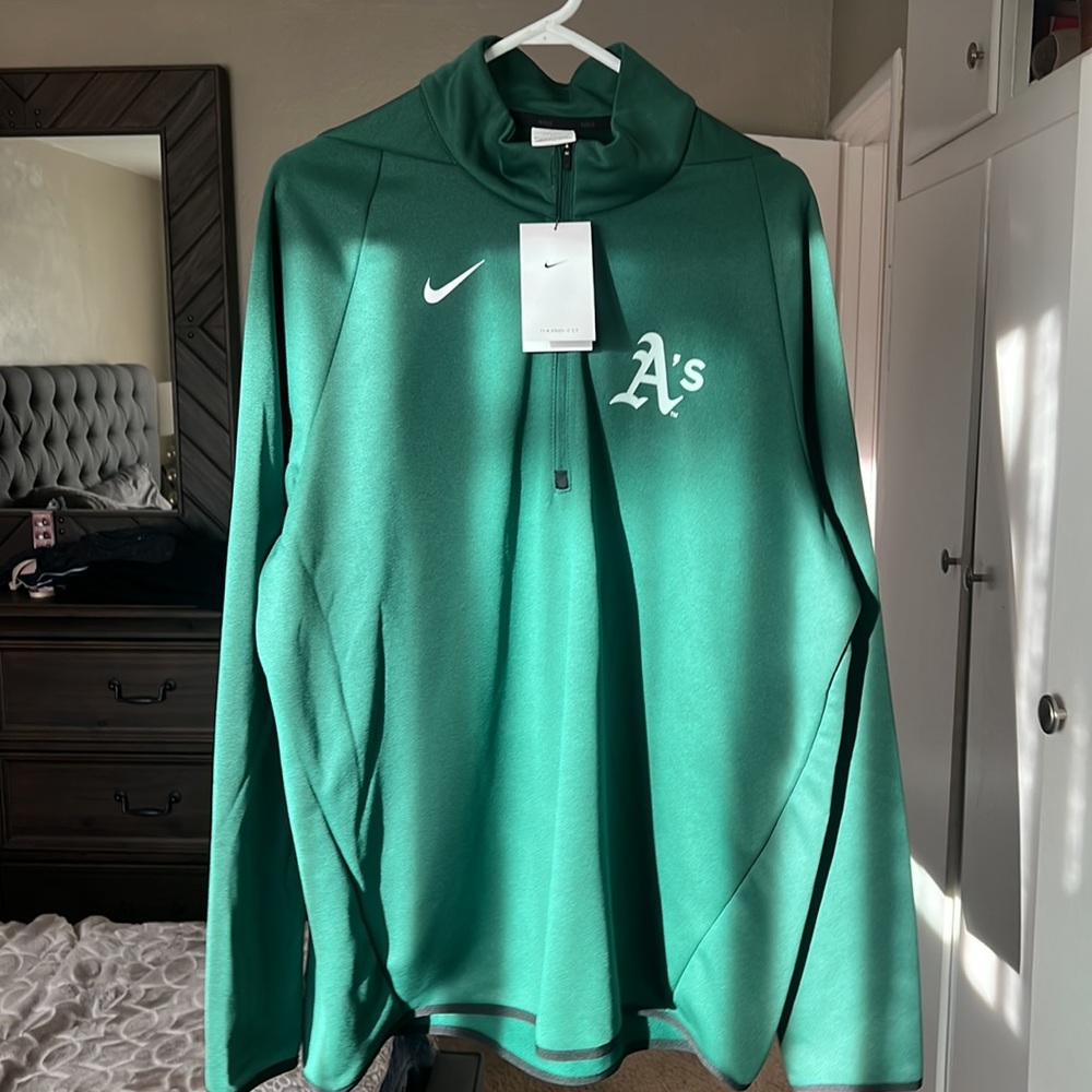 Oakland Athletics Nike 1/2 zipper Therma-FIT